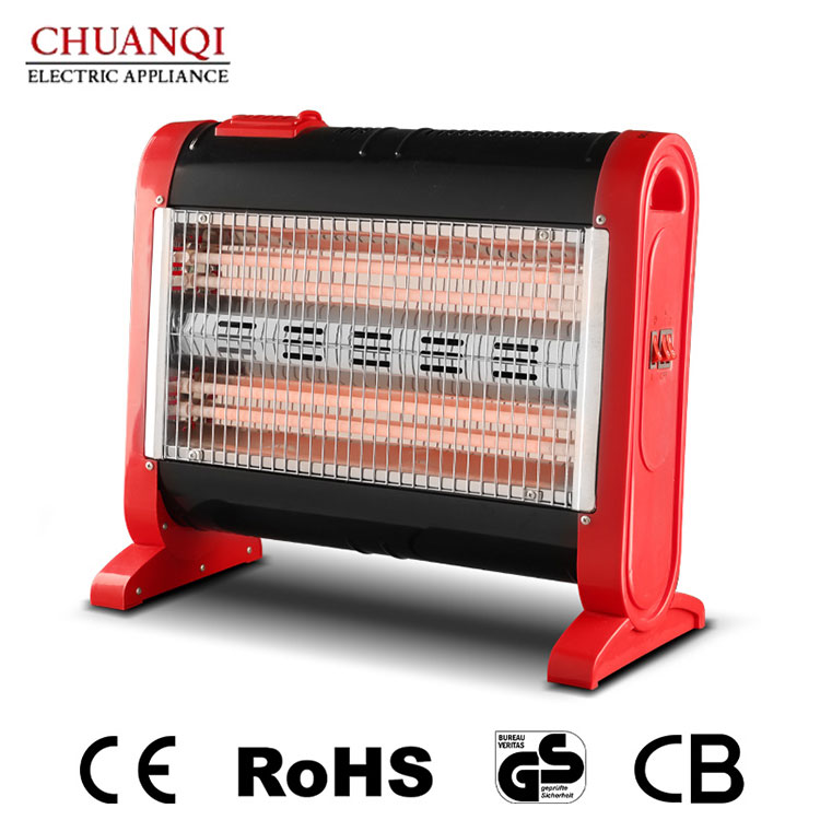 1600W 4 tubes quartz heater with turbo fan